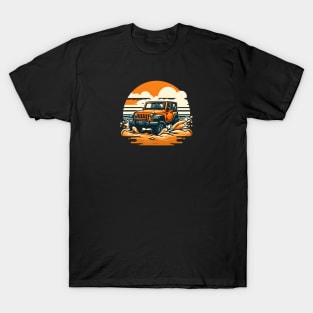 Jeep Wrangler Orange JK Beach T-Shirt